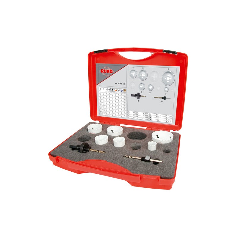 (126305) JUEGO DE 6 BROCASIERRAS + 2 MANDRILES