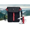 (13703-XP2) SET MOCHILA NEGRA 10 PULG.+ NAVAJA CLIMBER ROJA 14 USOS