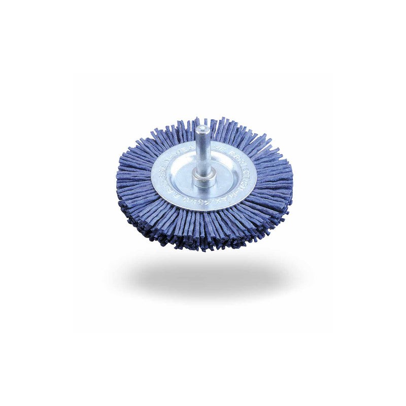 (177963) CEPILLO CIRCULAR NYLON AZUL P/ TALADRO 4 PLG CNA9510