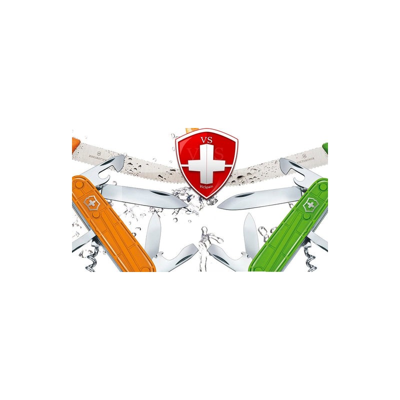 (18901L9) JUEGO NAVAJA Y CUCHILLO NARANJA