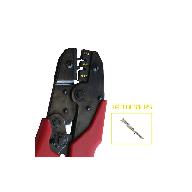(2026-1368) PINZA CICLO CONTROLADO TERM S/ AISL 18-30 AWG (HE-PIN-00663)