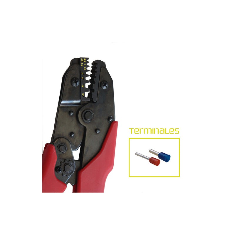 (2026-1618) PINZA CICLO CONTROLADO P/ TERM. PUNTA 22-6 AWG