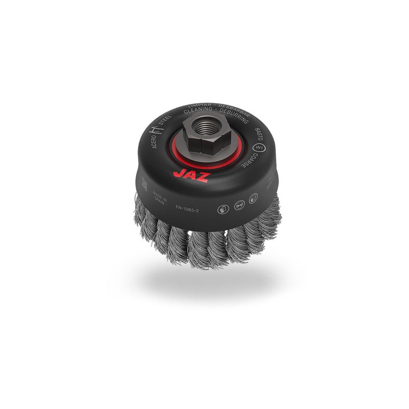 (248588) CARDA COPA TRENZADA ACERO 6 PLG.