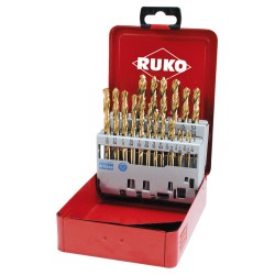 (250850T) JUEGO DE 21 BROCAS TITANIO 1/16 - 3/8