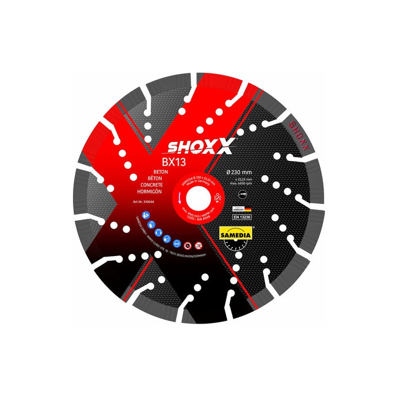 (310044) DISCO DIAMANTE SHOXX BX13 9 1/4 CONCRETO